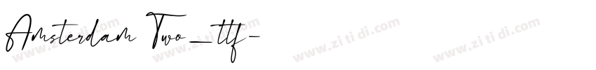 Amsterdam Two_ttf字体转换